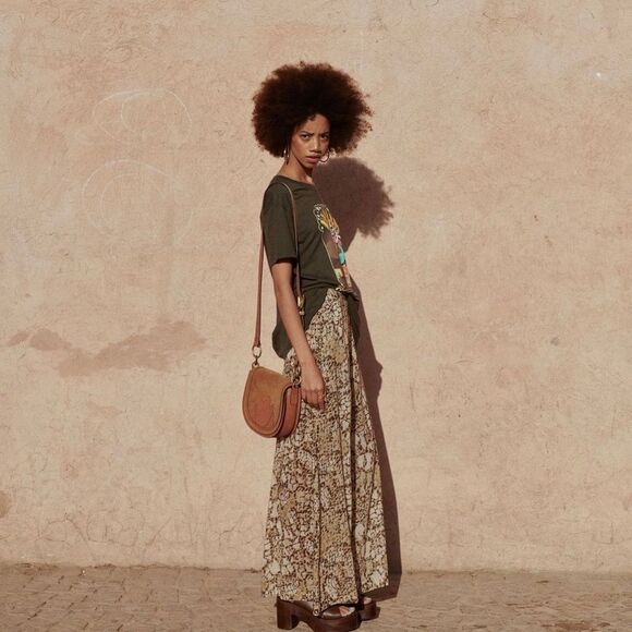 Spell Vista Crossbody Leather/ Suade Bag in Brown NWT - Picture 2 of 10